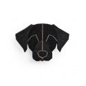 Black Labrador Brooch