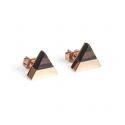 Rose Earrings Triangle