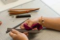 Cognac Leather Bracelet - Thin
