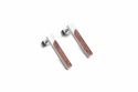 Red Earrings Rectangle