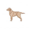Walking Labrador Brooch