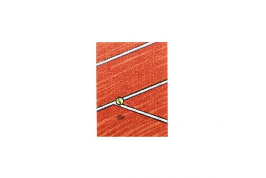 Broșă din lemn Tennis court Brooch