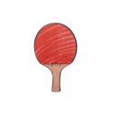 Broșă din lemn Ping pong bat Brooch