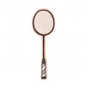 Broșă din lemn Badminton bat Brooch
