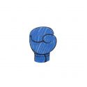 Broșă din lemn Blue boxing glove Brooch