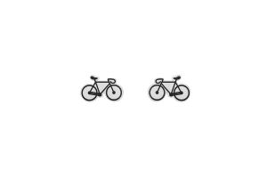Cercei din lemn  Road Bike Earrings