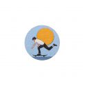 Broșă din lemn  Skateboarding Brooch