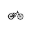 Broșă din lemn Mountain bike Brooch