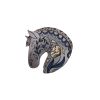 Broșă din lemn  Grey horse Brooch