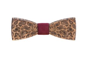 Papion din lemn Paisley Deep