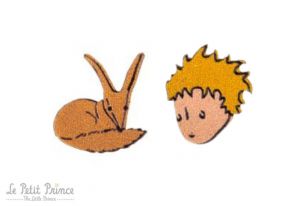 Cercei din lemn Little Prince and Fox earrings