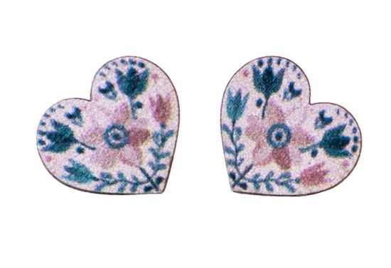 Cercei din lemn Target Earrings