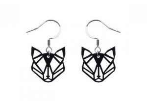 Black Foxy Earrings