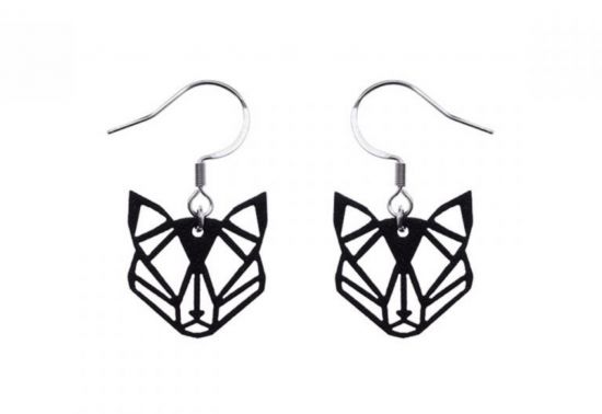 Black Foxy Earrings