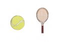 Cercei din lemn Tennis Earrings