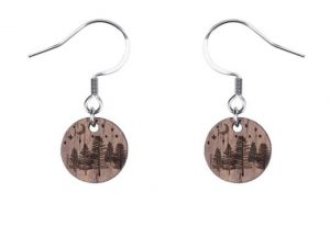 Wood Dangle Earrings