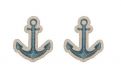 Cercei din lemn Anchor Earrings