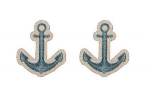 Cercei din lemn Anchor Earrings