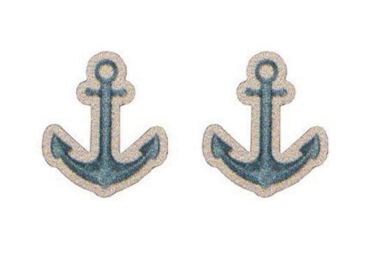 Cercei din lemn Anchor Earrings