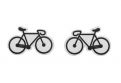 Cercei din lemn  Road Bike Earrings