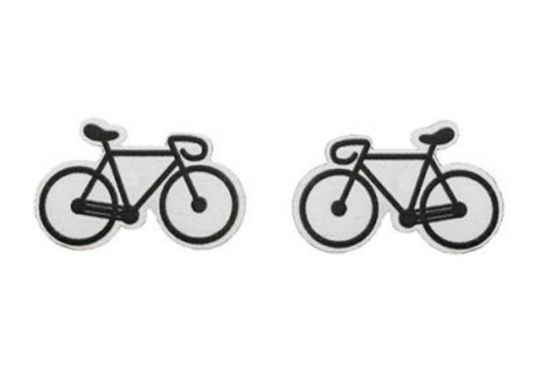 Cercei din lemn  Road Bike Earrings