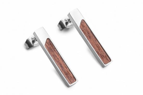 Red Earrings Rectangle