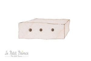 Broșă Cutia Mielului din Micul Prinț