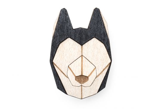 Husky Brooch