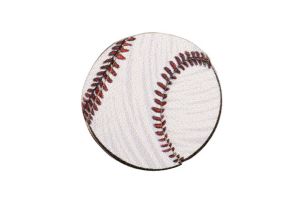 Broșă din lemn Baseball ball Brooch