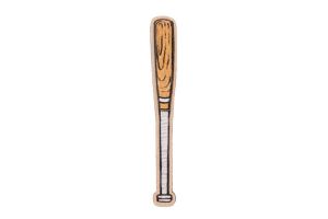 Broșă din lemn Baseball bat Brooch