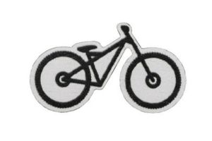 Broșă din lemn Mountain bike Brooch
