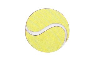 Broșă din lemn Tennis ball Brooch
