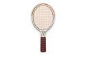 Broșă din lemn Tennis bat Brooch