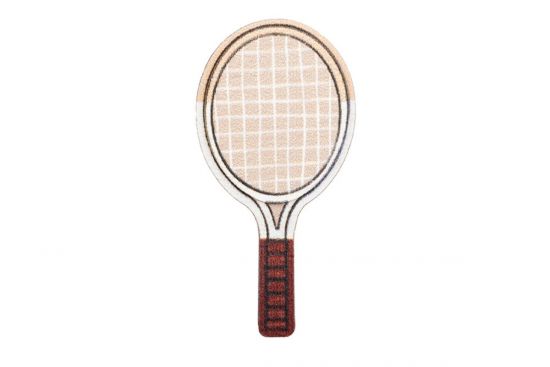 Broșă din lemn Tennis bat Brooch