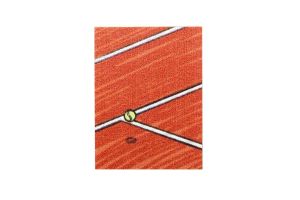 Broșă din lemn Tennis court Brooch