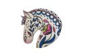 Broșă din lemn White horse Brooch