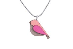 Pink Bird Pendant