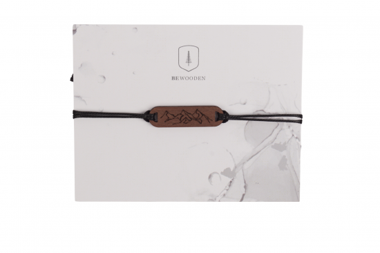 Bratara cu sir Mountains Panorama Wooden Bracelet Bratara cu sir Mountains Panorama Wooden Bracelet