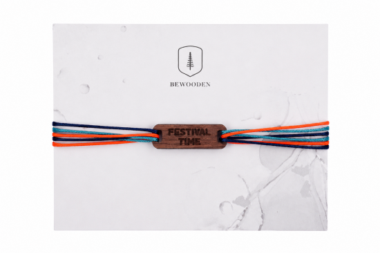 Coral Wooden Bracelet