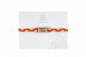 Neon Wood Tag Bracelet